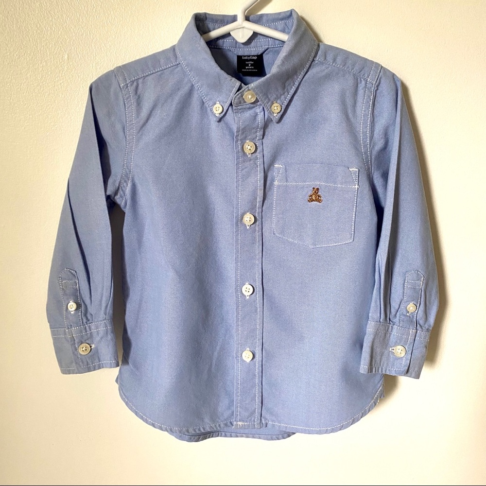 Boys 2T BABY GAP light blue dress shirt
